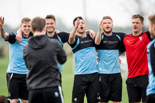 Malmö FFs Sören Rieks, Markus Rosenberg, Behrang Safari,
