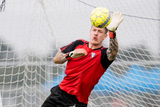 Malmö FFs målvakt Johan Dahlin
