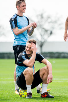 Malmö FFs Sören Rieks och Markus Rosenberg