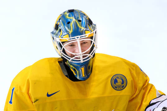 Goaltender Sara Grahn of Sweden