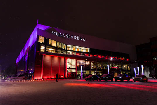 Vida arena prior to the CHL final game between Växjö and