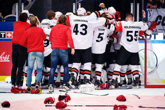 Jyväskyläs players celebrates