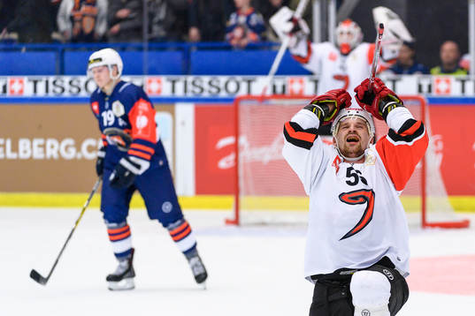 Janne Kolehmainen of Jyväskyläs celebrates his 0-2 goal