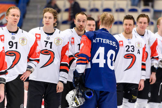 Players greets each other