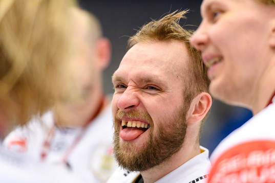 Juuso Puustinen celebrates