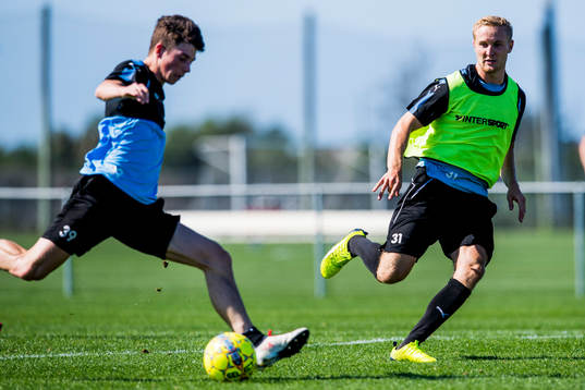 Malmö FFs Felix Konstandeliasz och Franz Brorsson