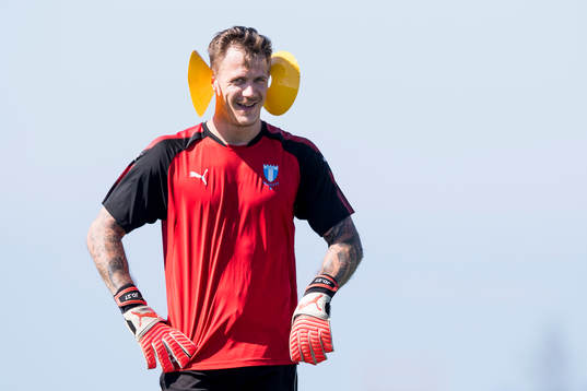 Malmö FFs målvakt Johan Dahlin