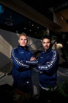 IFK Göteborgs Carl Starfelt och André Calisir