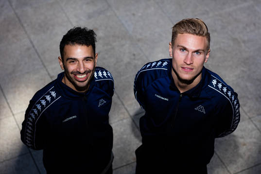 IFK Göteborgs Carl Starfelt och André Calisir