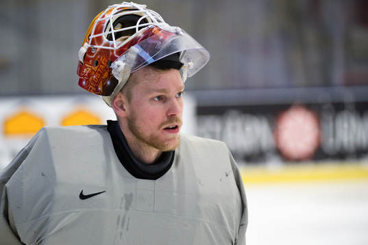 Sveriges målvakt Magnus Hellberg