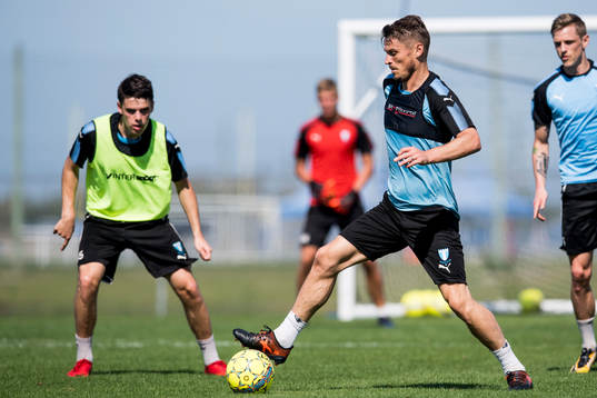 Malmö FFs Samuel Adrian och Markus Rosenberg