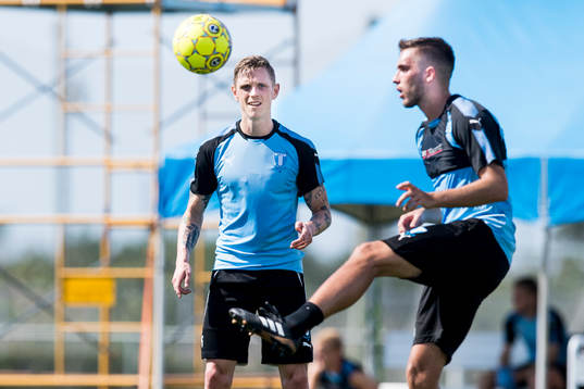Malmö FFs Sören Rieks och Egzon Binaku