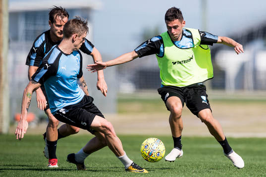 Malmö FFs Sören Rieks och Laorent Shabani