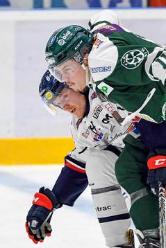 Linköpings Nick Sörenssen och Färjestads Joakim Nygård