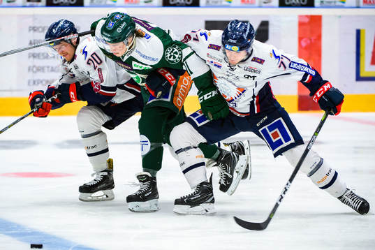 Linköpings Nick Sörenssen, Färjestads Joakim Nygård och