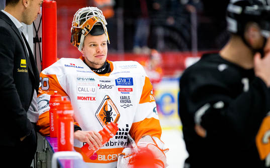 Karlskronas målvakt Henrik Lundberg