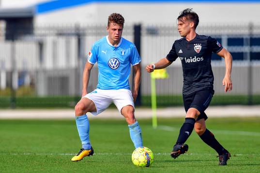 DC Uniteds Zoltan Stieber och Malmö FFs Mattias Svanberg