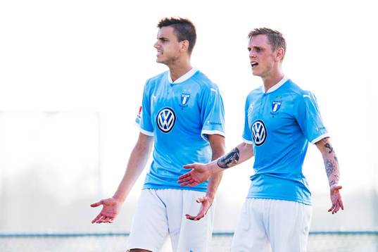 Malmö FFs Alexander Jeremejeff och Sören Rieks