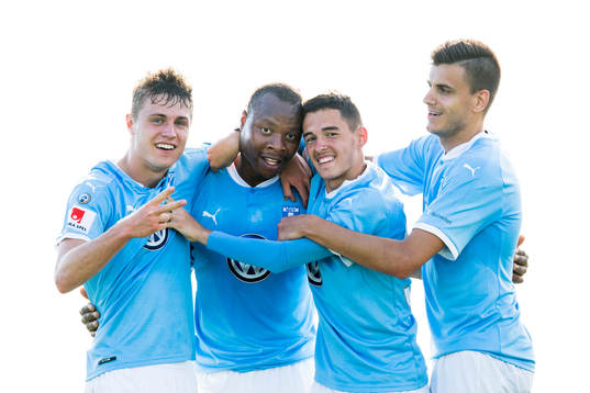 Malmö FFs Mattias Svanberg Laorent Shabani och Alexander