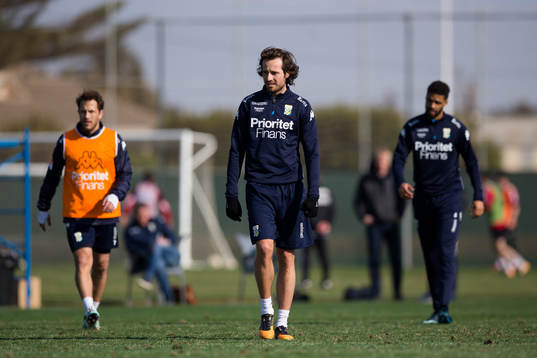 IFK Göteborgs Tobias Hysén, Mikkel Diskerud och
