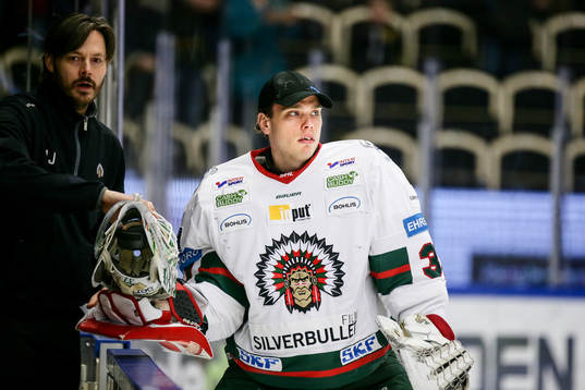 Frölundas målvakt Johan Gustafsson