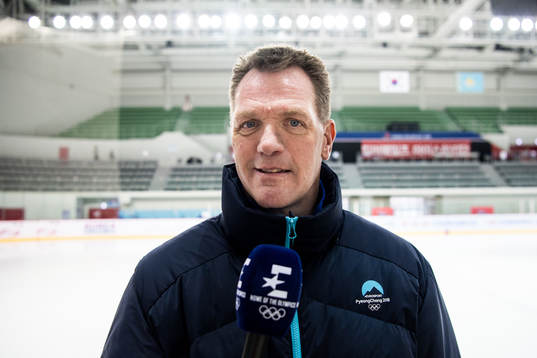 Calle Johansson, ice hockey TV expert at Eurosport /