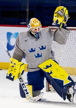 Magnus Hellberg goalkeeper of Sweden