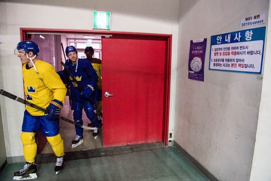 Patrik Zackrisson och Pär Lindholm of Sweden make thier