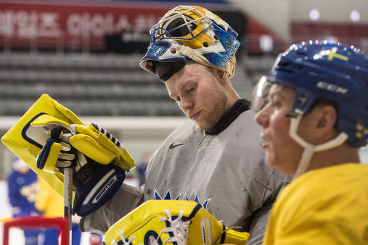 Magnus Hellberg goalkeeper of Sweden