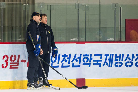 Rikard Grönborg head coach and Johan Garpenlöv assistant