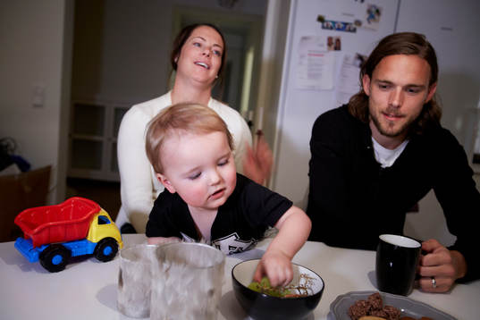 Hemma hos familjen Tom Pettersson i Lugnvik utanför