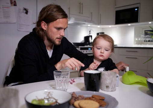 Hemma hos familjen Tom Pettersson i Lugnvik utanför