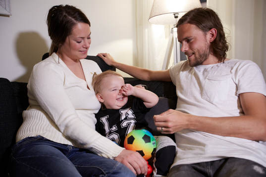 Hemma hos familjen Tom Pettersson i Lugnvik utanför