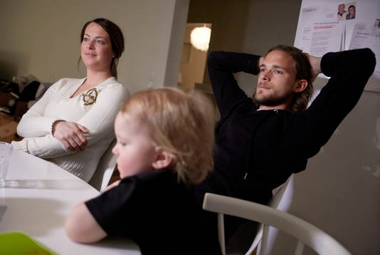 Hemma hos familjen Tom Pettersson i Lugnvik utanför
