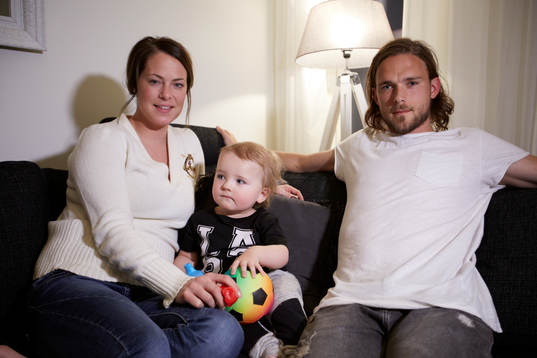 Hemma hos familjen Tom Pettersson i Lugnvik utanför