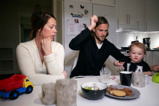 Hemma hos familjen Tom Pettersson i Lugnvik utanför