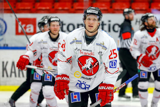 Vita Hästens Henrik Nyberg jublar