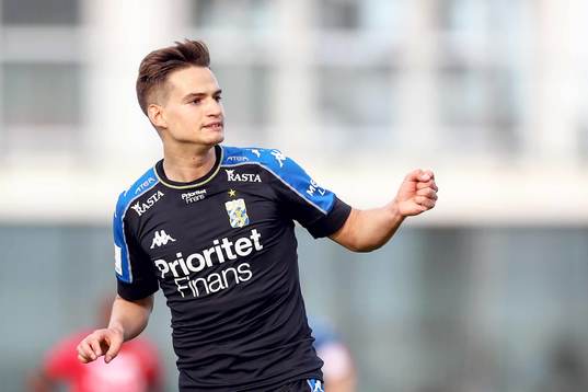 IFK Göteborgs Amin Affane jublar