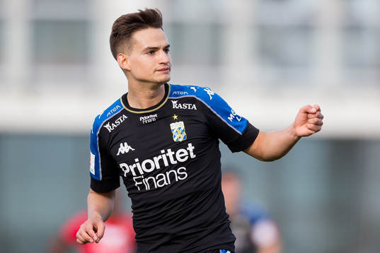 IFK Göteborgs Amin Affane jublar