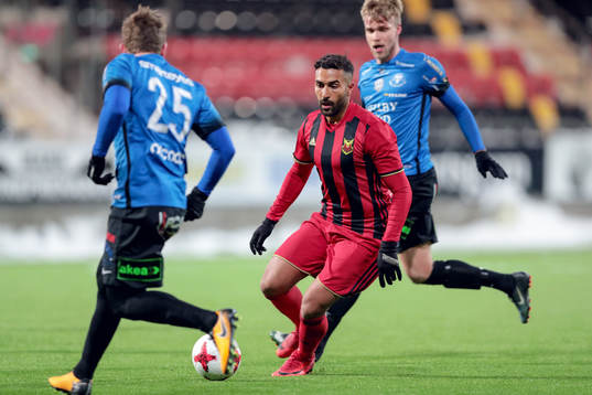 Östersunds Saman Ghoddos och Trelleborgs Victor Nilsson