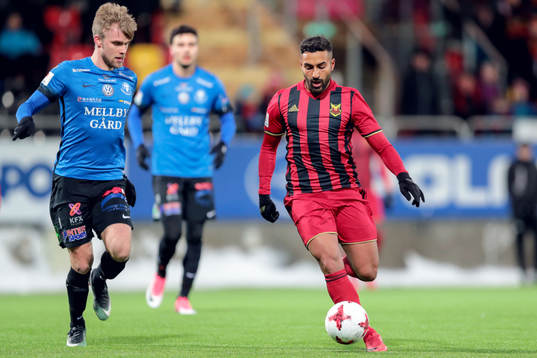 Trelleborgs Robin Nilsson och Östersunds Saman Ghoddos