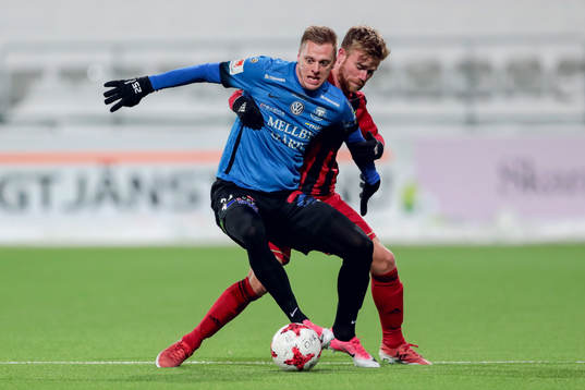 Trelleborgs Mattias Håkansson och Östersunds Dennis