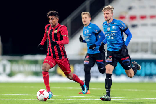 Östersunds Tesfaldet Tekie och Trelleborgs Robin Nilsson