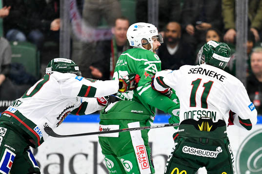 Frölundas Joel Mustonen och Victor Olofsson
