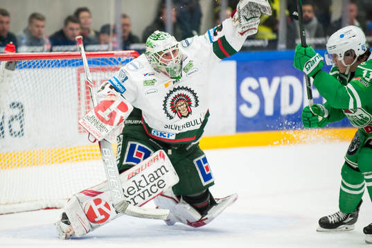 Frölundas målvakt Johan Gustafsson