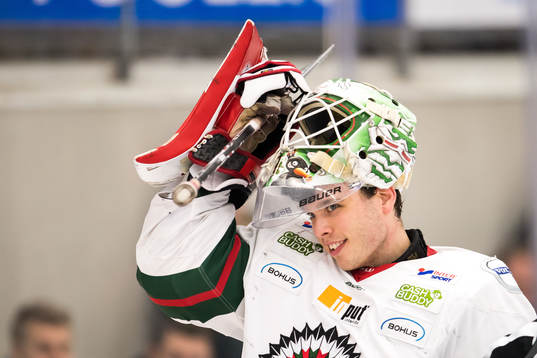Frölundas målvakt Johan Gustafsson