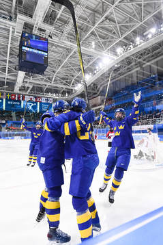 Fanny Rask of Sweden celebrates