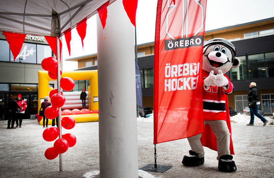 Örebros maskot Harry Hero