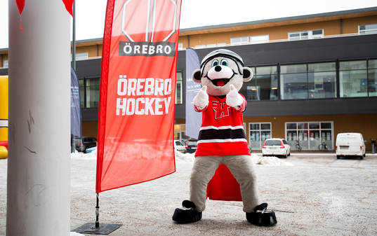 Örebros maskot Harry Hero