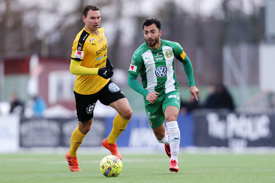Hammarbys Jiloan Hamad och Frejs Marcus Hansson